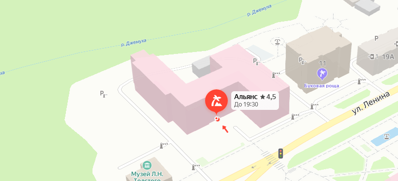Пансионат «Альянс» на карте 