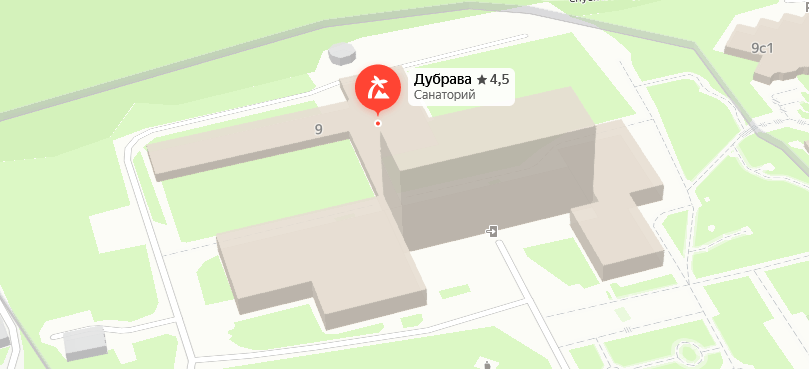 Санаторий «Дубрава» на карте 