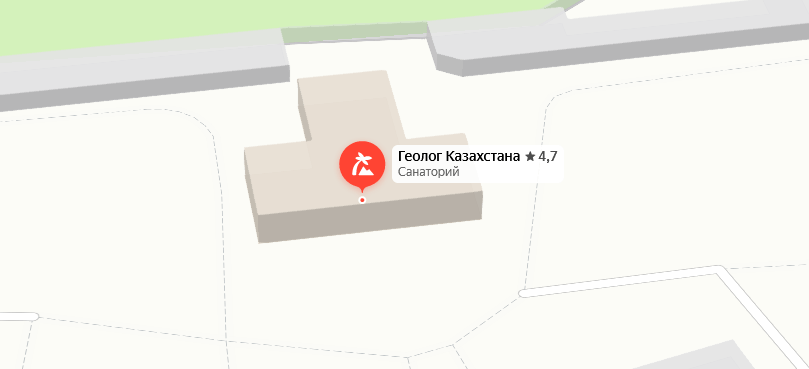 Пансионат «Геолог Казахстана» на карте 