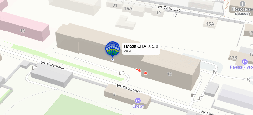 Санаторий «Плаза - СПА» на карте 